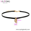 44359 venda quente xuping elegante colar elegante 18 K cor do ouro deixa forma colar para as mulheres